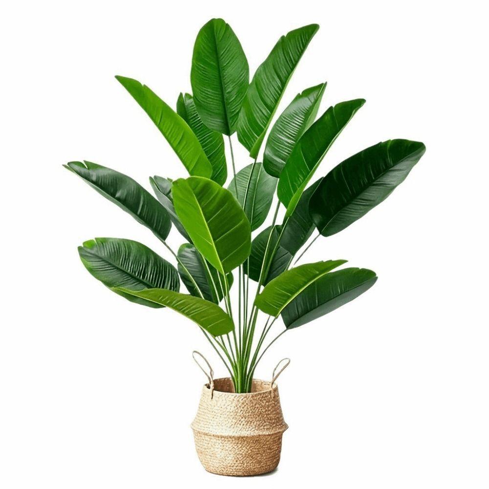Material Plástico Plantas Artificiais Tamanho Grande Plantas Falsas Folha de Bananeira Artificial Decoração de Festa
