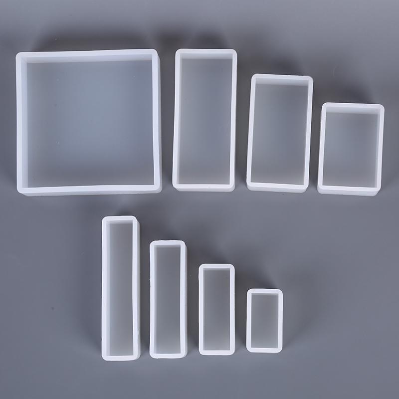 Silicone Mold Diy Making Square Rectangle Exopy Resin Crafts Jewelry Decoration