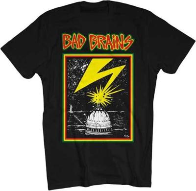 Bad Brains Capitol Tshirt Print Tshirt Suitable for Daily Wear and Music Festival Tshirts