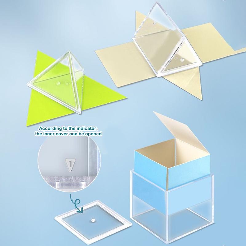 Funy Perspective Geometry Solid Geometry Model Detachable Primary School Teaching Cube Rectangular Prism Teaching Tool