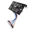 5 Gauge Set Instrument Panel 12V 7 Colors Oil Level Water Temperature Oil Pressure Voltage Display for Marine Boat