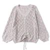 Spring and Autumn Women's Drawstring Tops, New Bottoming Shirts, Thin Loose Plus Size Korean Sweaters, V-neck