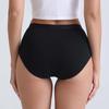 Xxxxl Oversize Women'S Breathable Cotton Briefs Lingerie High Waist Hygienic Plus Large Size Black Panties Menstrual Underpants