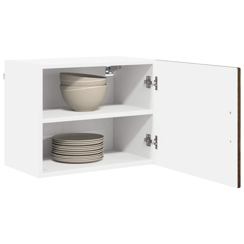 Wall Mounted Cabinet PORTO Brown Oak Effect 50 X 31 X 40 Cm