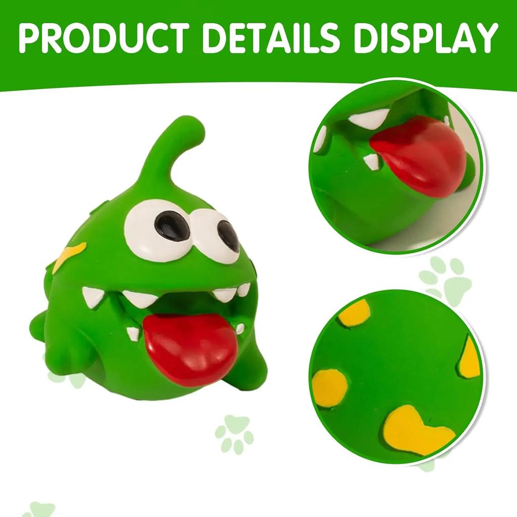Dog Squeaky Rubber Toys Latex Chew Toy Puppy Sound Animal Bite Resistant Train Pet Supplies For Small Medium Dogs Teeth Cleaning