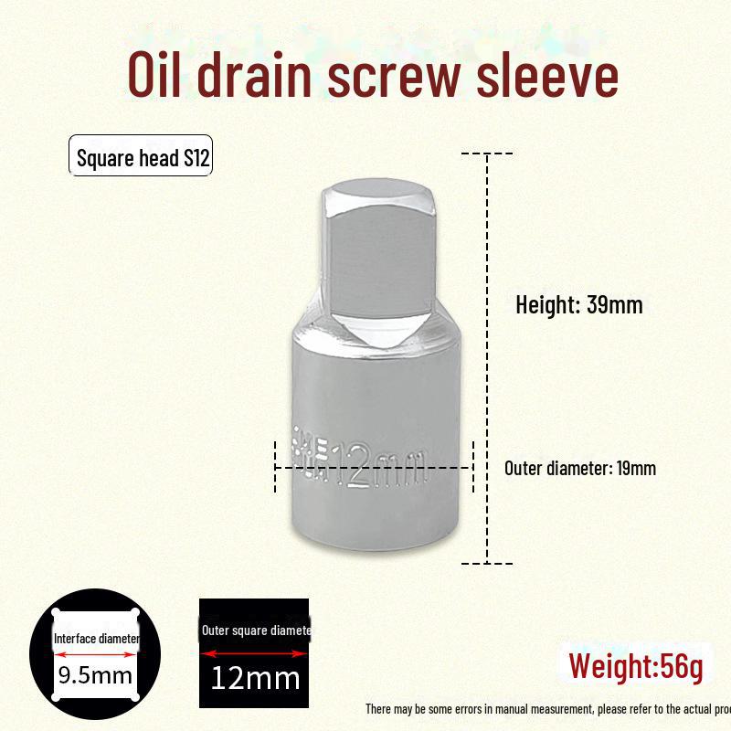 Zestaw śrub do miski olejowej z łbem sześciokątnym i kwadratem 4-kątnym Klucz nasadowy do skrzyni biegów