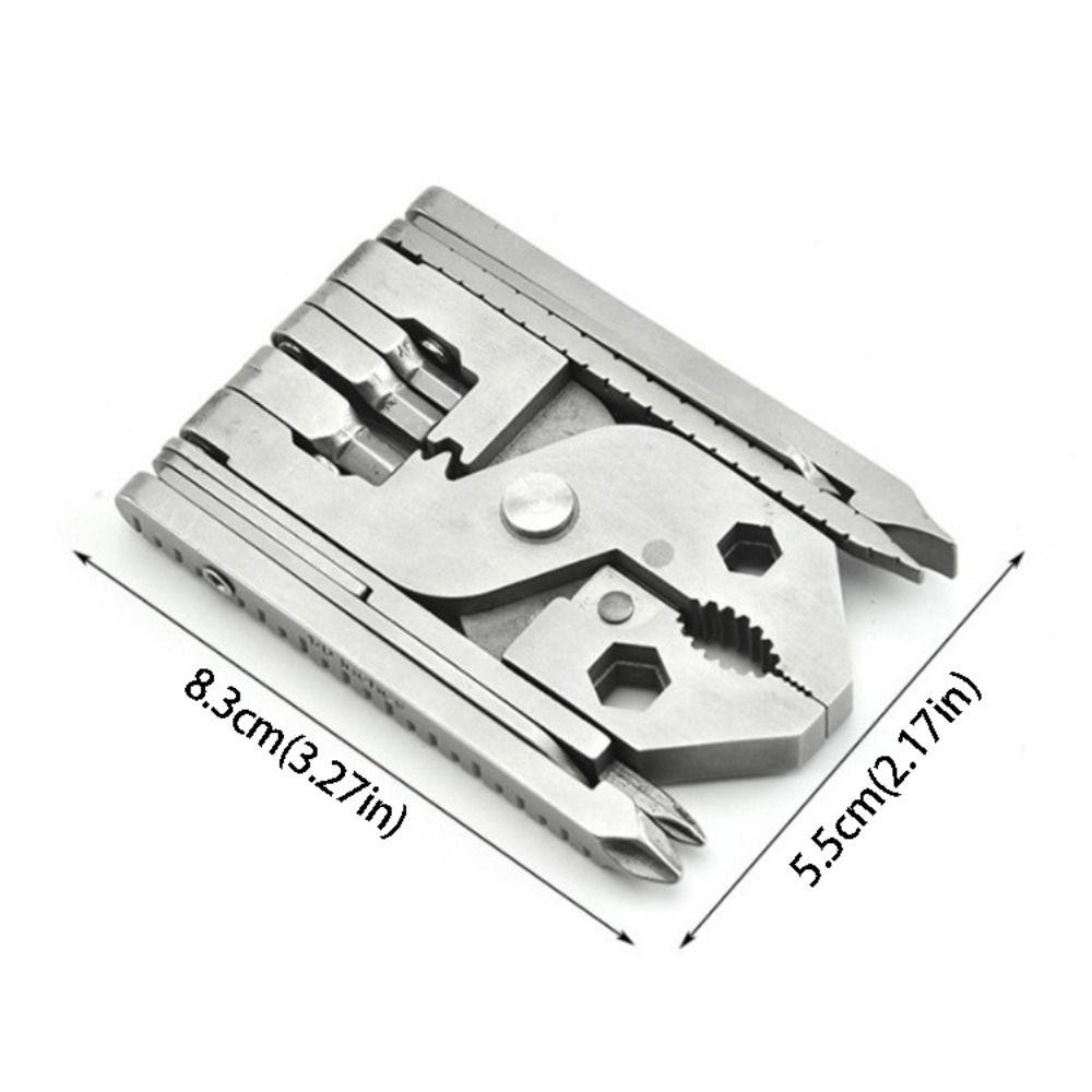 Portable Mini Multifunctional Tool 25 Tools In One Folding Plier Pocket Tool Kit  Machine Repairing