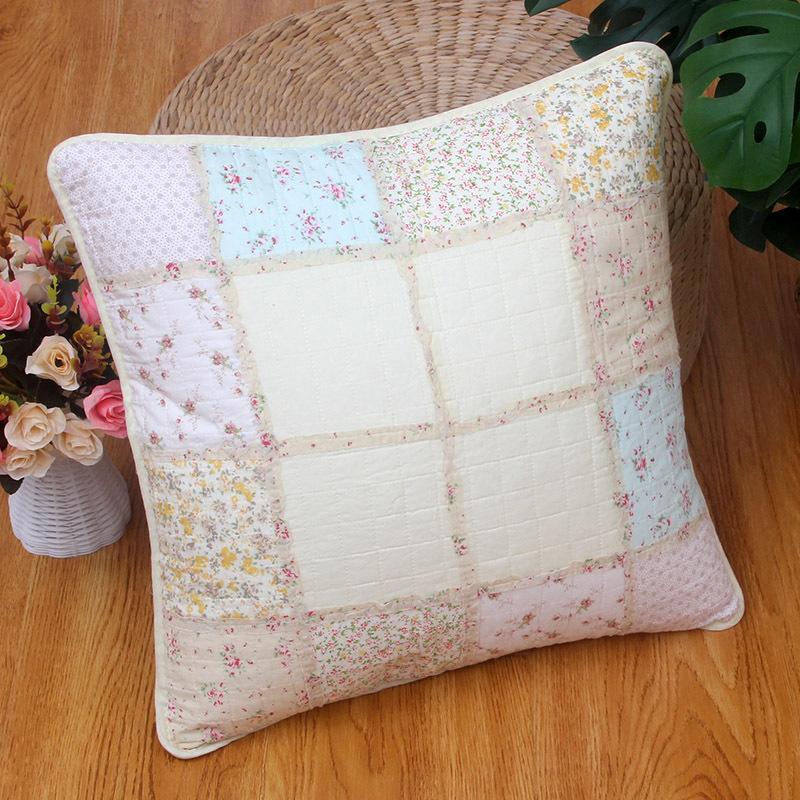 2pcs Cotton Quilted Backrest Cover Soft and Skin Friendly Sofa Cushion Cover Modern and Simple Breathable Backrest Without Core