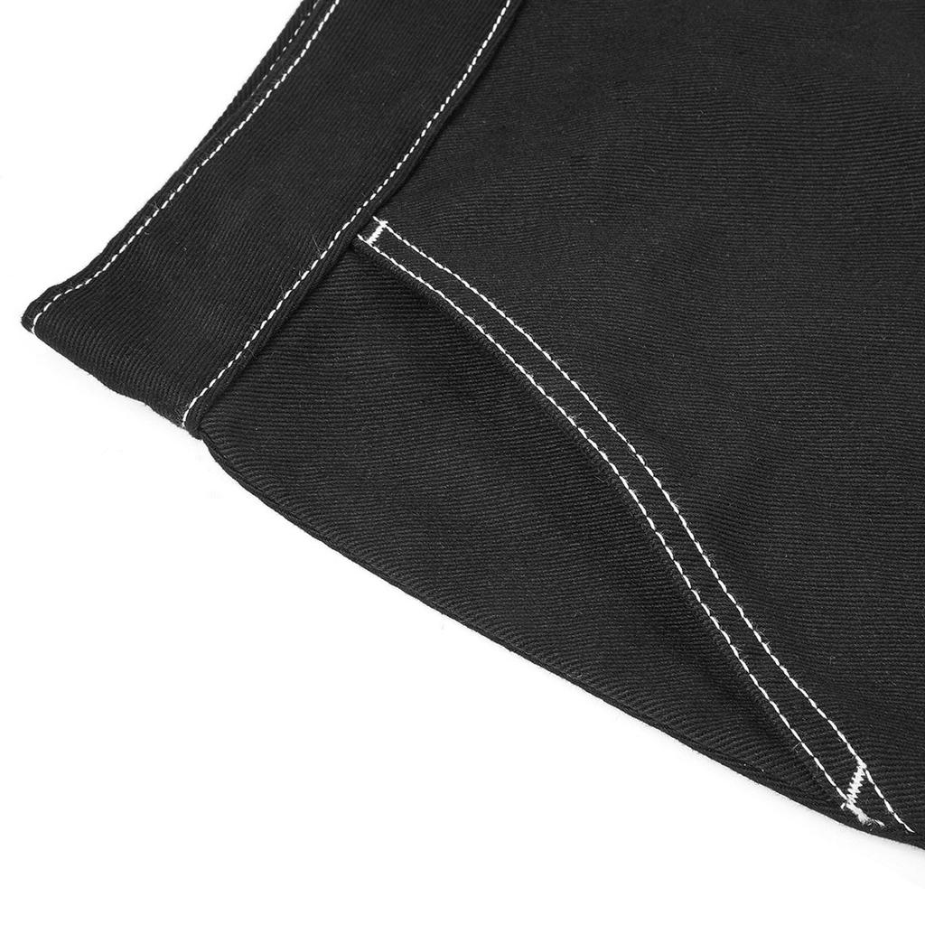 Vans Letter Embroidery Half-Zip Comfortable Casual Skirt Women Skirts Black VN0A4OTGBLK