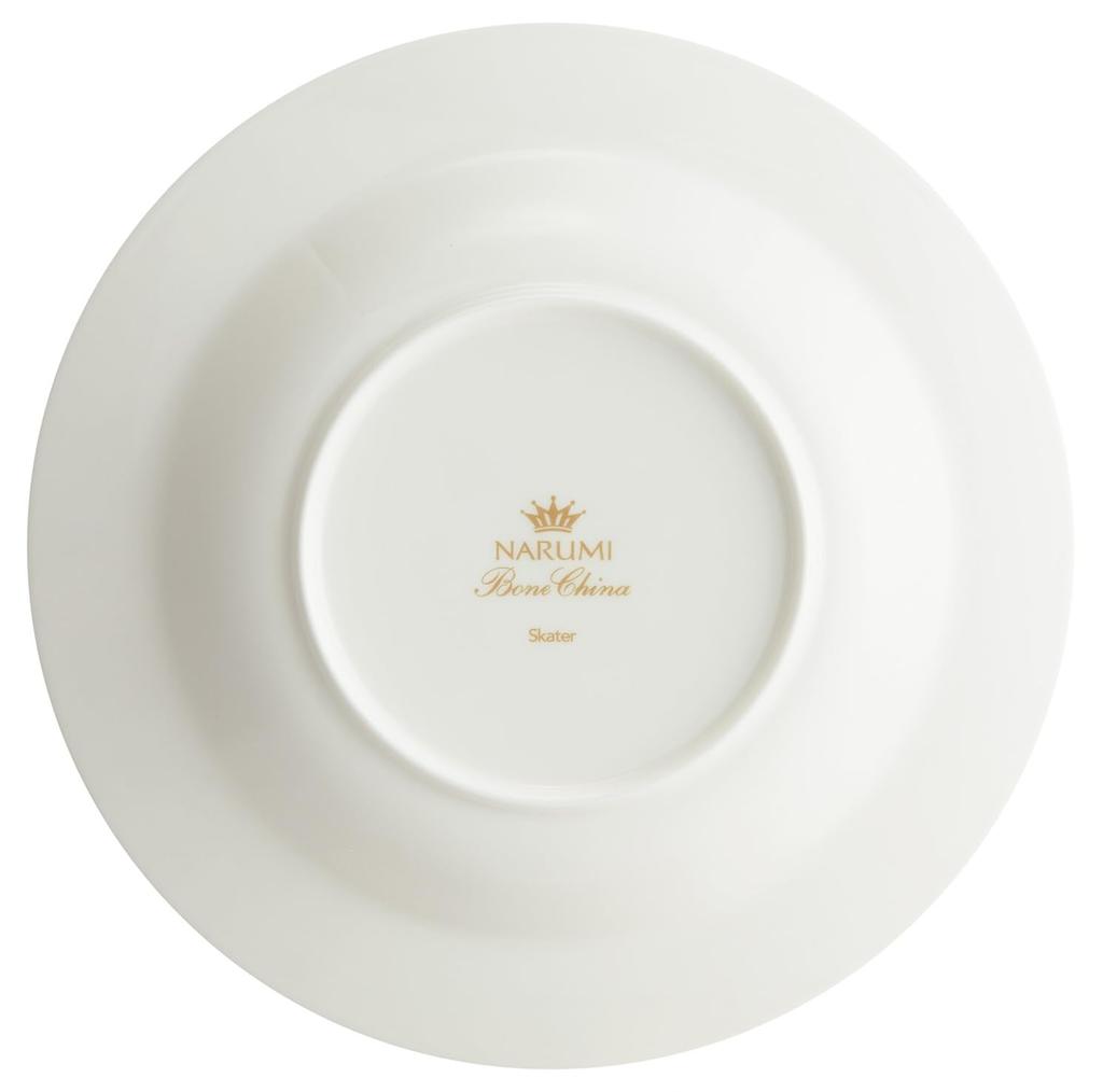 Skater 23cm Soup Plate, Dishwasher Safe, Narumi Bone China, Made in Japan, Disney Mickey & Minnie Mouse Design, CBSP23-A