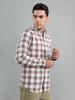 MONTE CARLO Men's Regular Fit Check Full Sleeve Shirt