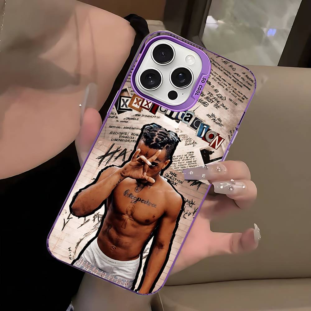 Rapper X-XXXTentacionS Phone Case For IPhone 16 15 14 13 12 11 17 Pro MAX Plus Pro Matte Shockproof Cover