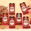 6Pcs 2027 Sheep Year Chinese New Year Creative Cartoon Red Envelopes Lucky Money Pockets Spring Festival