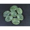 20-25 MM Natural Prehnite Ring Size Oval Cabochon Loose Gemstone 07Pcs Lot C-1736