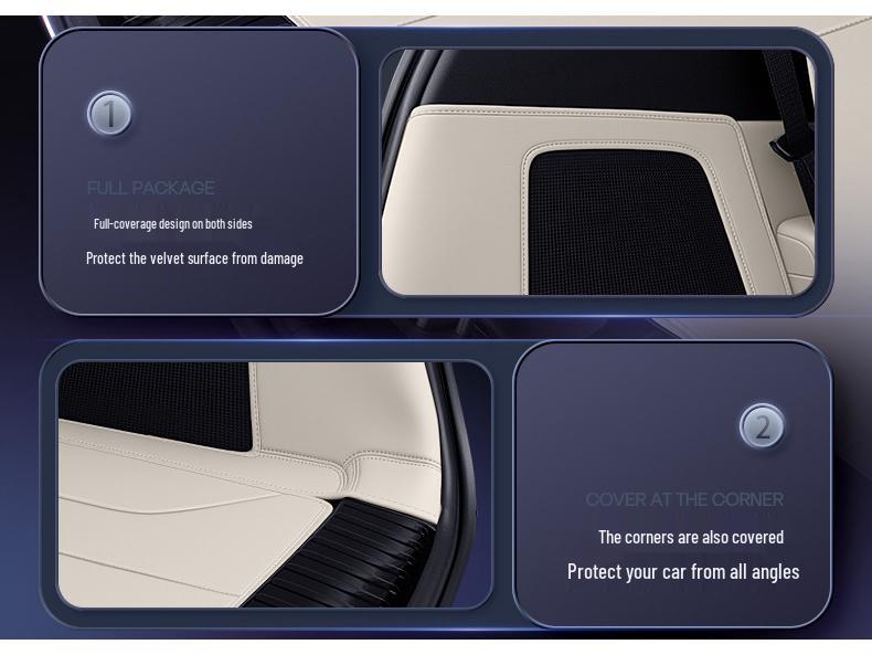 Diepblauw S09 Kofferbakmat voor Model 2025: Volledige Dekking Auto Interieur Accessoires