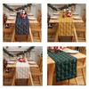 Christmas Table Runner Soft Plush Jacquard Christmas Tree Table Runner Solid Color Sequin Xmas Table Runner for Dining Table Home Dinner Party Decor