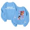Children's Fashionable Lightweight Long-sleeved Round Neck Pullover With Pockets Printed Pullover