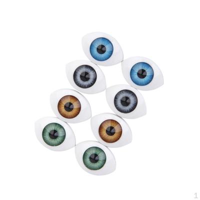 8pcs 12mm Iris Oval Hollow Plastic Eyeball for DOD
