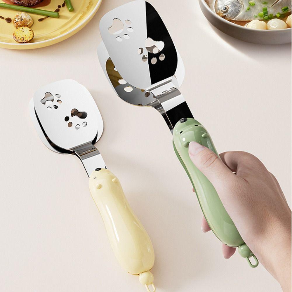 Stainless Steel Steak Clamps Clip Design BBQ Tongs Durable Fish Frying Tongs  Kitchen Barbecue