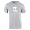 I Heart Love NM Shirt New Mexico Land Of Enchantment Gray White State T-Shirt