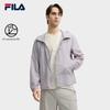 FILA Milano Series Multi-Pocket Outdoor Casual Versatile Hooded Jacket Men Jacket Dark-Gray Purple F11M525702F-PU