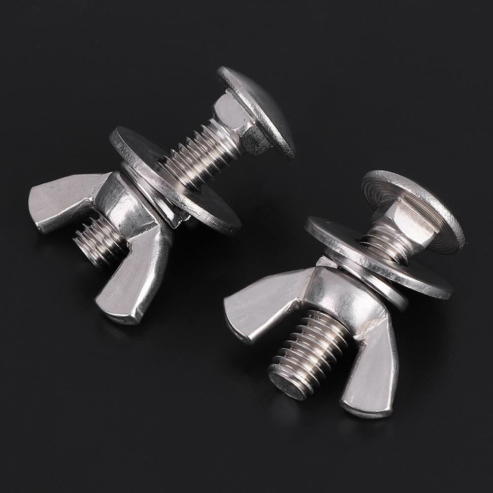 2Pcs 316 Stainless Steel Diving Screws Butterfly Bolts Wing Nuts