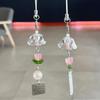 Transparent Keychain Wind Chime Keyring Phone Lanyard Kawaii Bag Home Decor Accessory