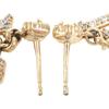 LOUIS VUITTON Earring Lady LV Gold Plated gold Women M01844 Storage box Used