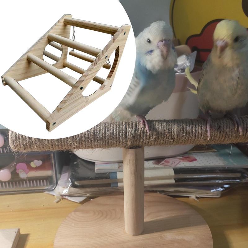 Chick Perch Wooden Roosting Bar Vertical Stand Coop Training Toy Bird Cage Parrot Enrichment for Chickens and Small Birds