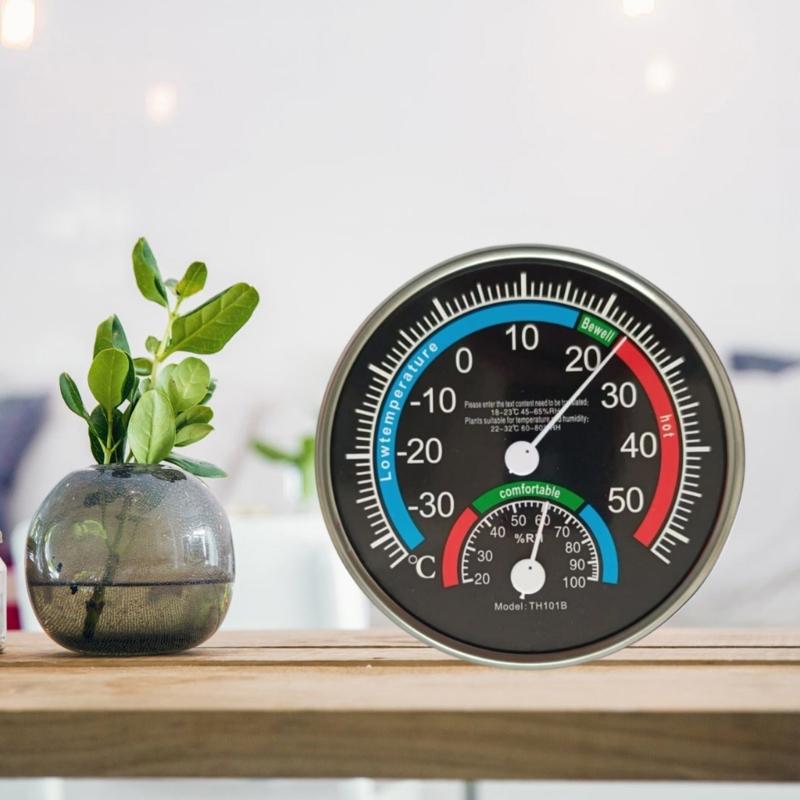 Thermo-Hygrometer Analogthermometer Hygrometer für Zimmer Büro Garten Hotel Wandmontage Temperatur-Feuchtigkeitsmesser