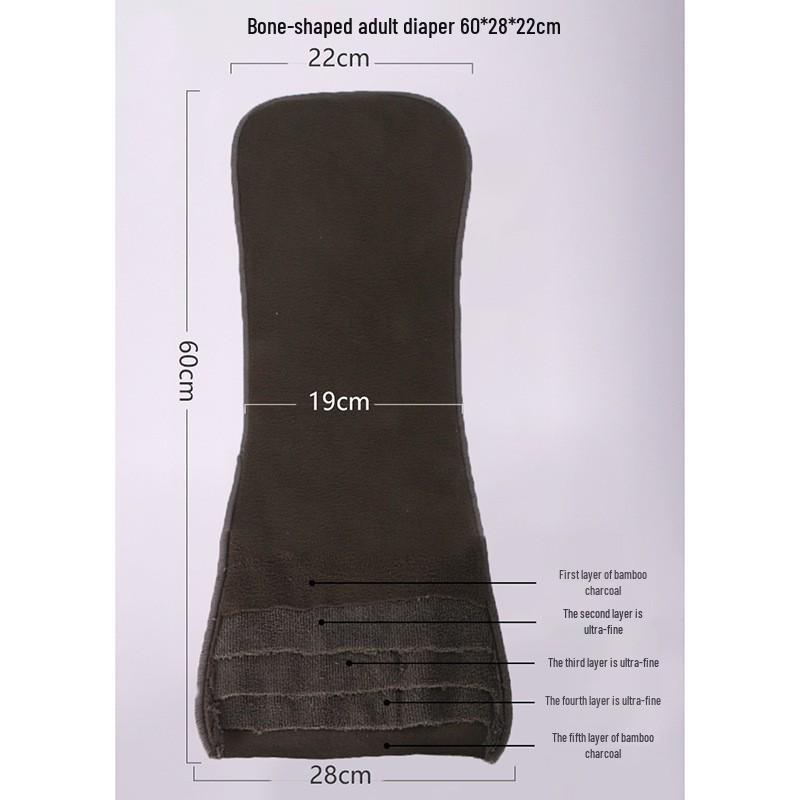 Waterproof and Leak-Proof Velcro Adult Cloth Diapers for Bedridden Elderly Incontinence