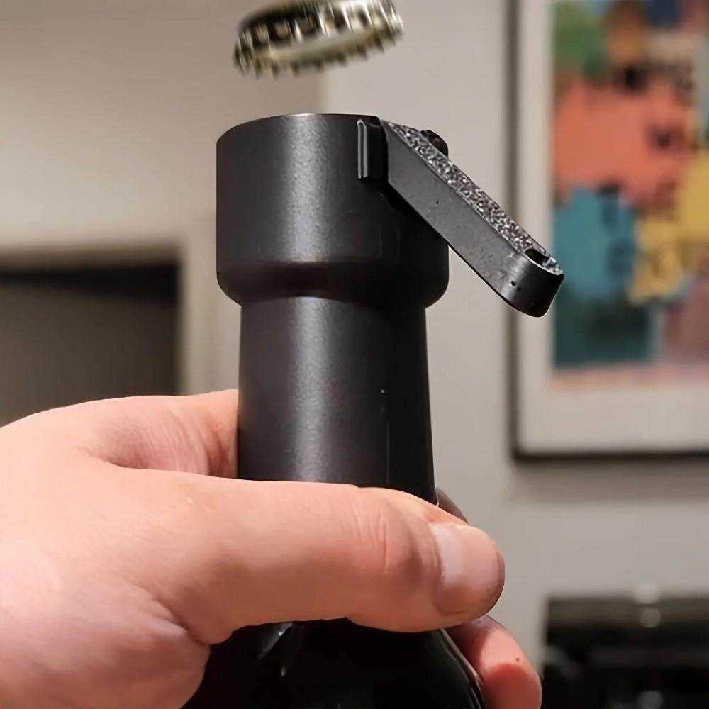 Ergonomischer Hebel Bierflaschenöffner Tragbarer Bierdosenöffner Flaschenverschluss-Werfer Grillen