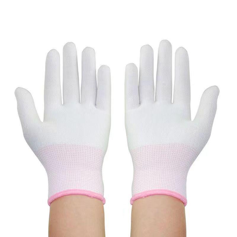 

Антистатические нейлоновые рабочие перчатки - Чисто-белые, Защита труда, Бесплатная доставка