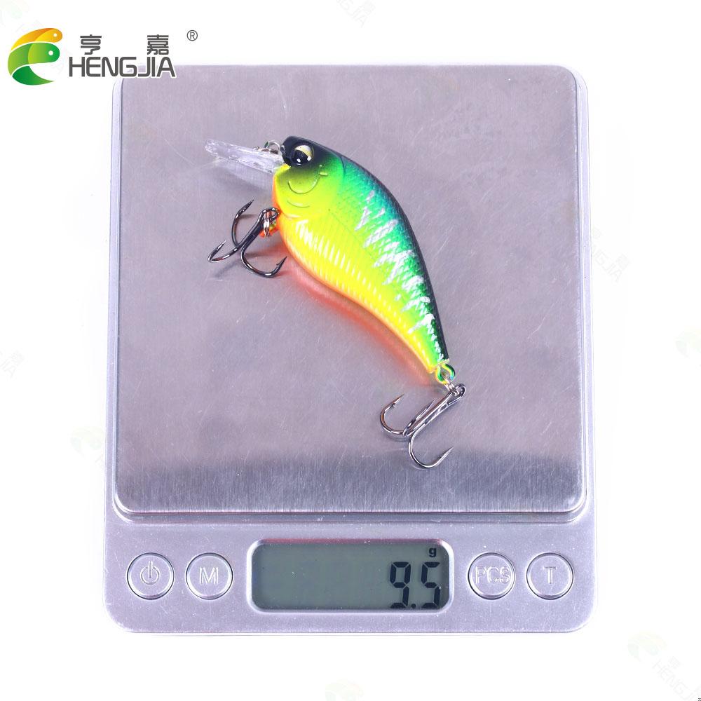 HENGJIA 1pcs Shallow Diving Crankbait Artificial Wobbler Hard Bait 7.5cm 9.5g