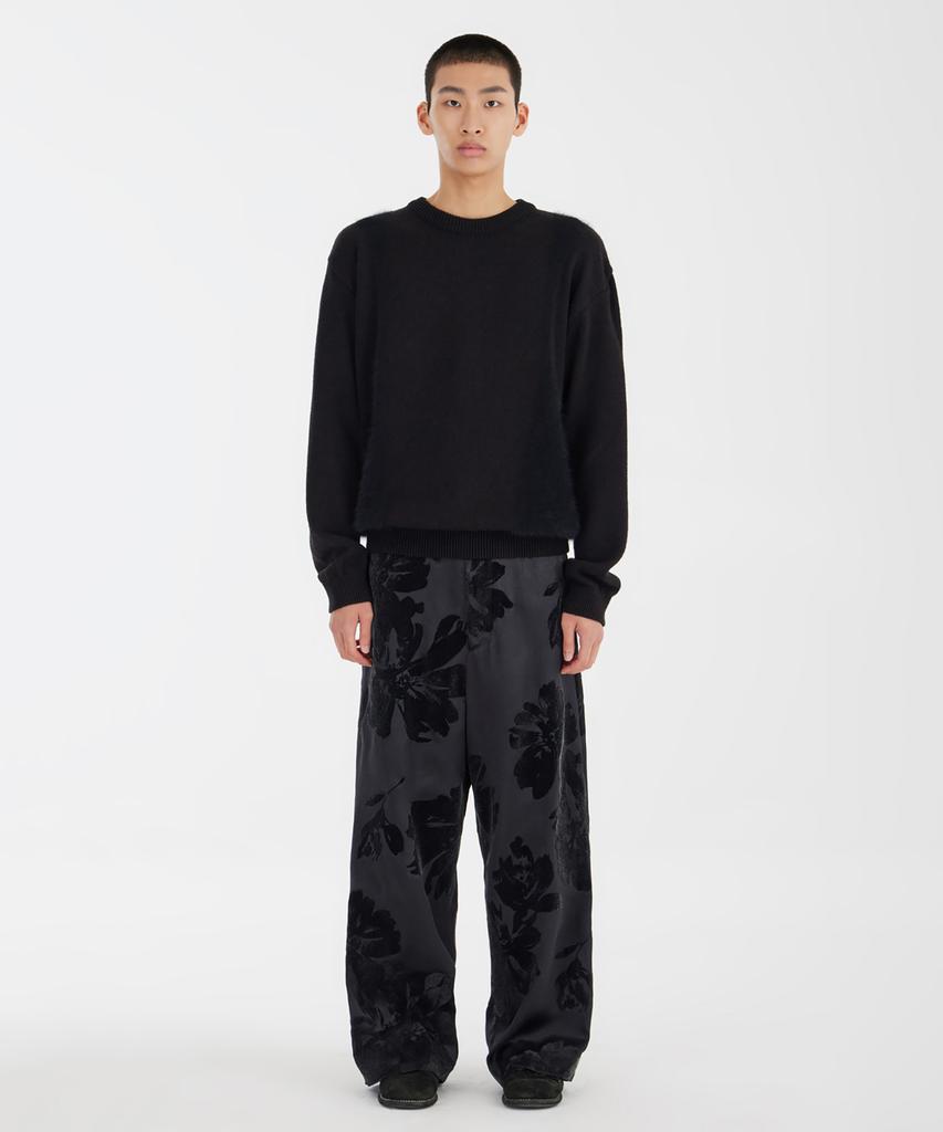 YOUTH Curved Angora Knit - Black