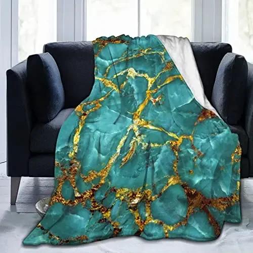 Abstrakte Marmor Flanelldecke Überwurf King Queen Einzelgröße für Bett Sofa Couch Decke Ganzjahres Warm Super Weich Leicht