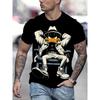 Fun Cartoon Duck Print Men's T-Shirt Casual Summer Casual Short Sleeve Pullover Fashion T-Shirts Outdoor Male Overszied Clothing