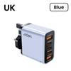 140W GaN Multi-Port Charger: Type-C Plug Adapter with US/EU/UK Standard, PD Fast Charging