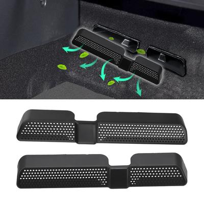 For Skoda Kodiaq 2016 2017 2018 Back Seat Under Ventilation Car Vent Cover Dustproof 2PCS/Set Car-styling Car Air Outlet Cover