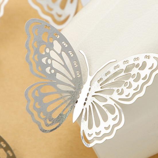 Yousheng 12 Pezzi Decorazione da Parete Farfalle 3D 3 Misure Farfalle Metalliche Vuote Decalcomania per Festa di Compleanno Decorazione Torta Rimovibile Fai da Te Murale Artistico da Parete per