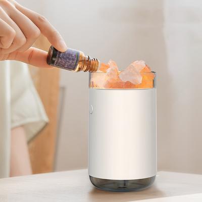 Humidificateur Diffuseur de Sel USB   Diffuseur Humidificateur de Bureau avec Effet de Lumière Colorée