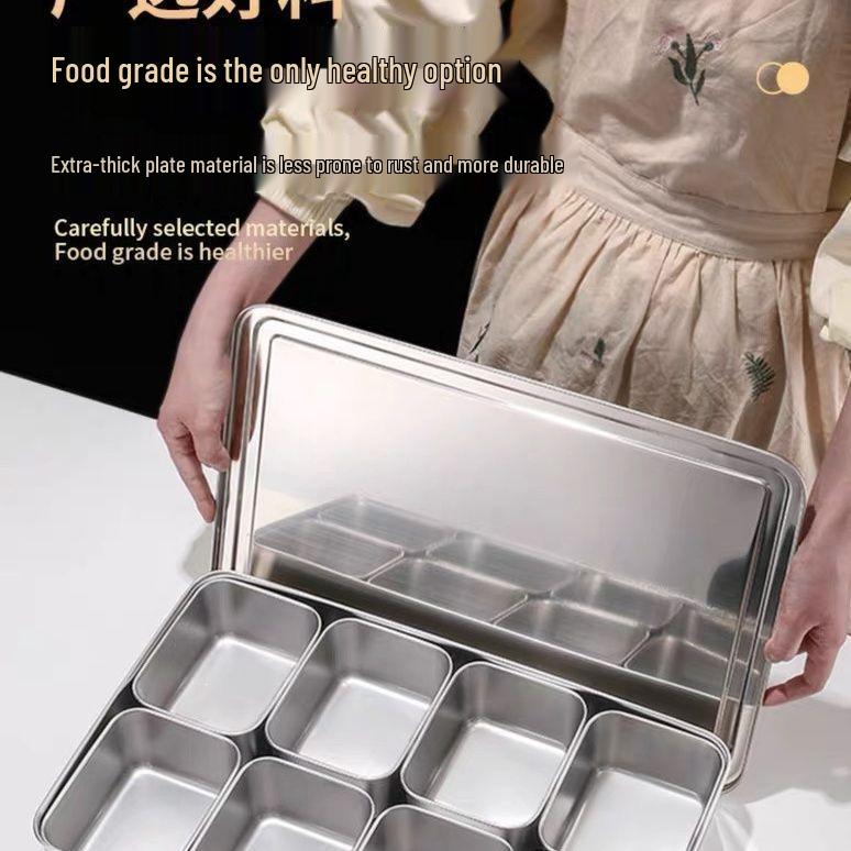 Japanische Acht-Gewürze-Verdickte 316 Gewürzbox mit Deckel - Ideal für Restaurants und die Präsentation kalter Speisen.