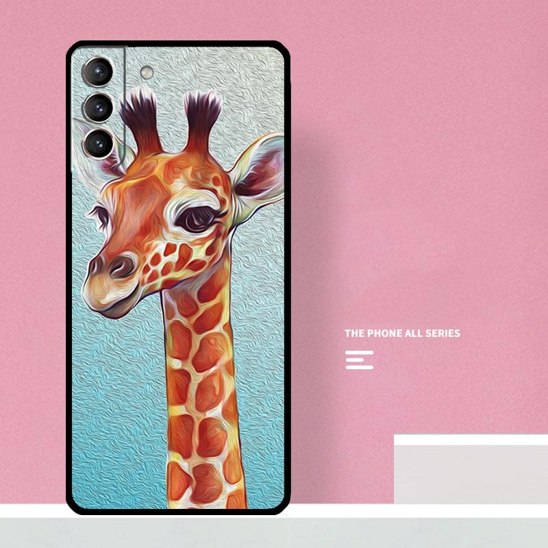 Cute Cartoon Giraffe Phone Case For Samsung Galaxy S26 S23 Ultra S20 S21 S22 S24 S25 Plus S10 S25 FE Cover Coque