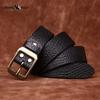 Retro Embossed Cowhide Leather Belt Men's Genuine Leather Trendy Versatile Casual Jeans Belt