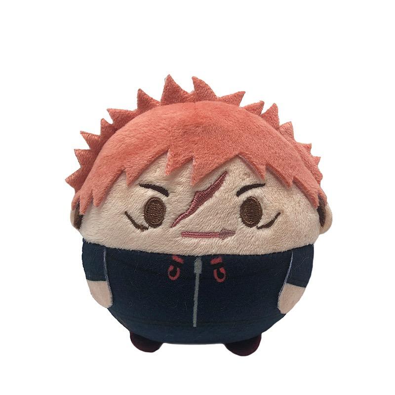 10cm Jujutsu Kaisen Rond Pluche Sleutelhanger Yuji Megumi Choso Yuta Anime Pluizig Gevuld Poppetje Tas Hanger Fans Cadeau 10cm