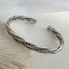 Xiaomi 100% Solid 925 Sterling Silver Metal Bracelet for Women Vintage Handmade Simple Retro Bracelet Birthday ChristmasGift