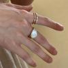 Vintage Enamel Oil Open Gold Rings Checkerboard Finger Ring  Accessories Jewelry Gift