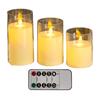 Flameless LED Candles with Remote Control Battery Operated Flickering Fake Pillar Candles Electric Warm Light for Wedding Holiday Home Decor