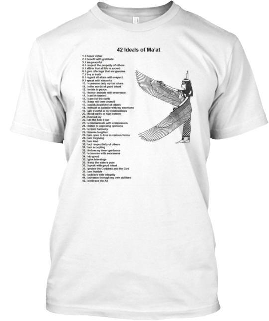 42 Laws Of Maat Egyptian T-Shirt S