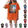 Women's Casual Fashion Round Neck Printed Short Sleeve T-Shirt Top